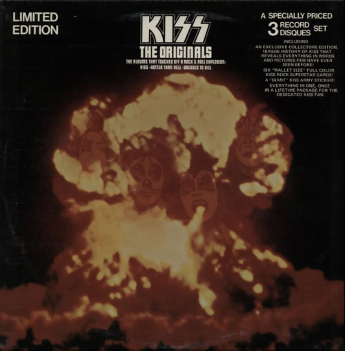 Kiss The Originals + Booklet & Cards Canadian vinyl LP album (LP